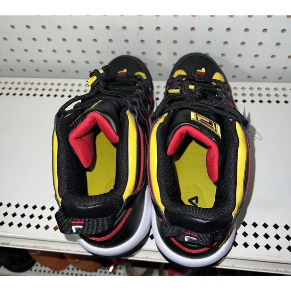 FILA Stackhouse Spaghetti Mens Basketball Shoes Size 11.5 Black Red Yellow - Picture 2 of 9